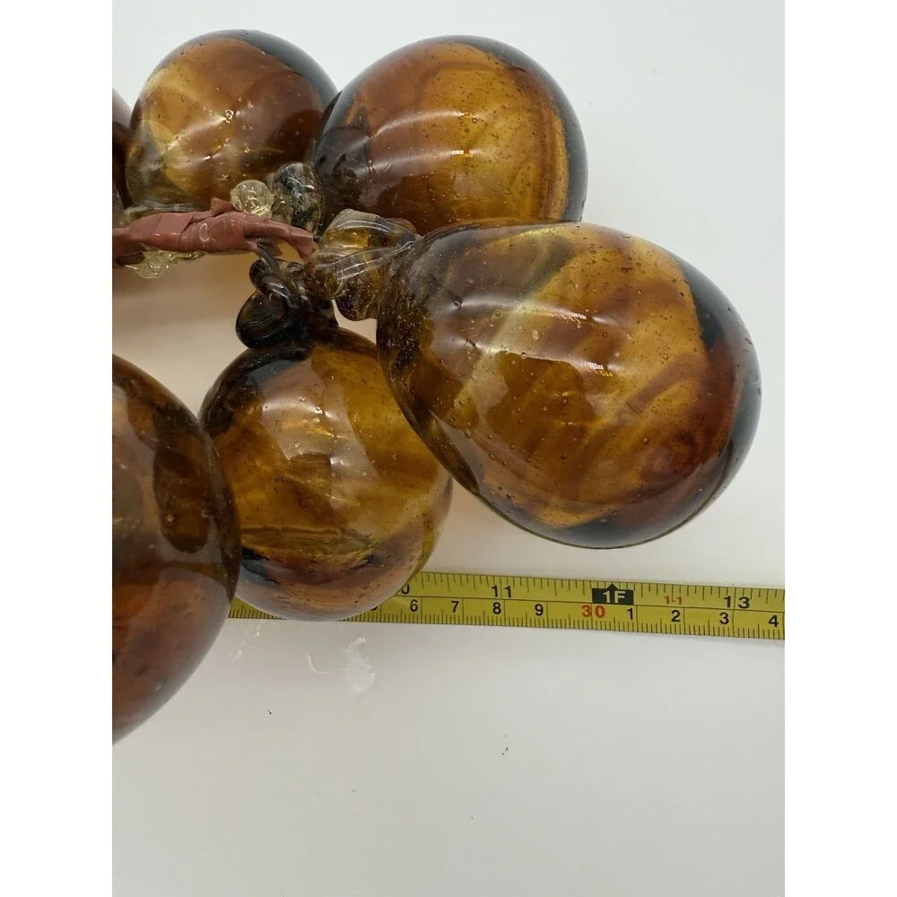 LARGE MCM Lucite Acrylic Grape Cluster Amber XL  Retro Vintage 13” 1 Or 2